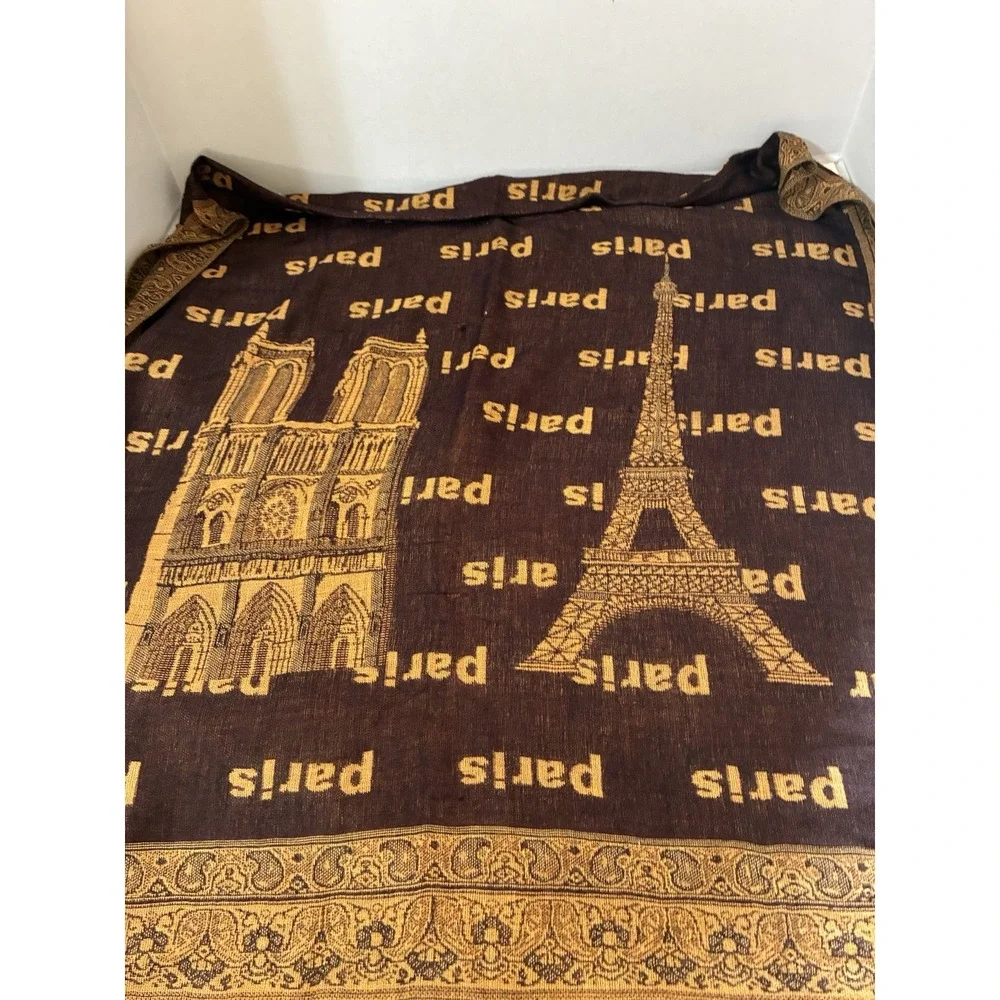 pashmina scarf wrap shawl Paris Silk Blend Brown Quiet Luxury